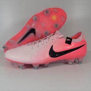 Men’s Nike Legend 10 Elite SG Soccer Cleats Pink Black FN7277-601 Metal